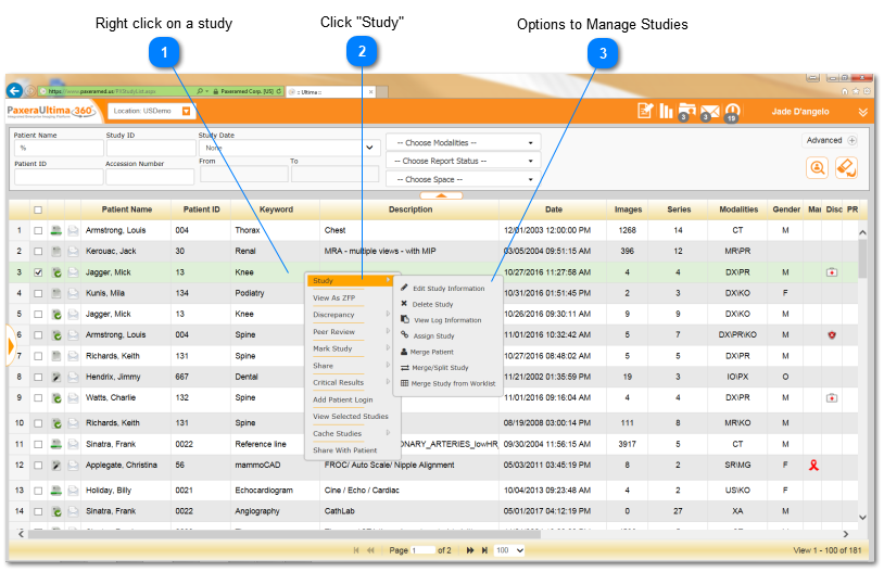 4.0.0. Manage Studies
