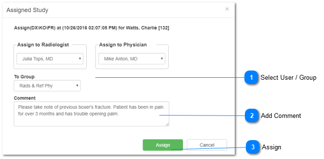 4.4.0. Assign Study