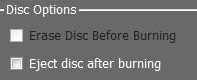 4. Erase / Eject Disc